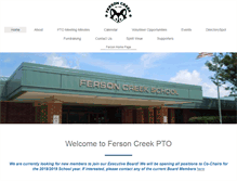 Tablet Screenshot of fersoncreekpto.com